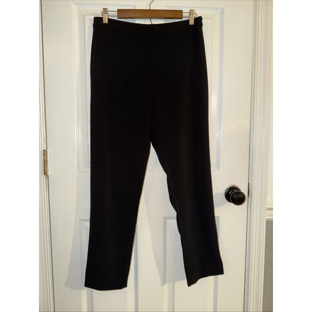 Nora Gardner USA Black Side Zip Dress Pants Ankle Straight Size 6